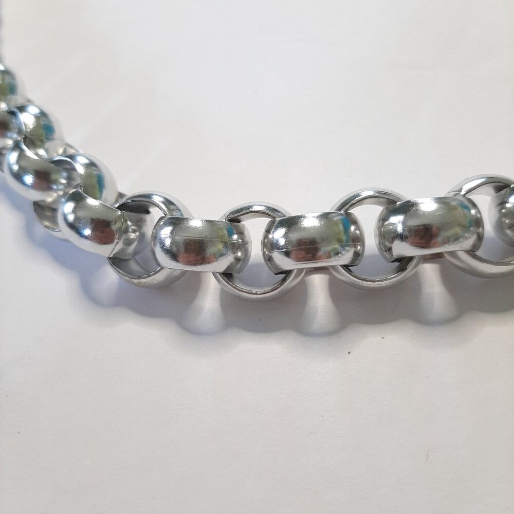 Vintage Metal Circle Link Belt - Picture 3 of 5